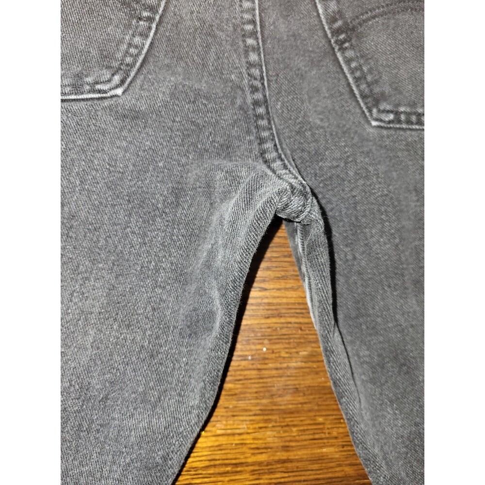 Vintage Lee Mens 2005908 Washed Black Rigid Denim Jeans 33x32 Y2K 2006 Mexico - Picture 16 of 16